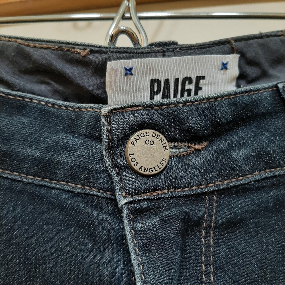 Paige skyline skinny dark wash jeans denim Sz 32